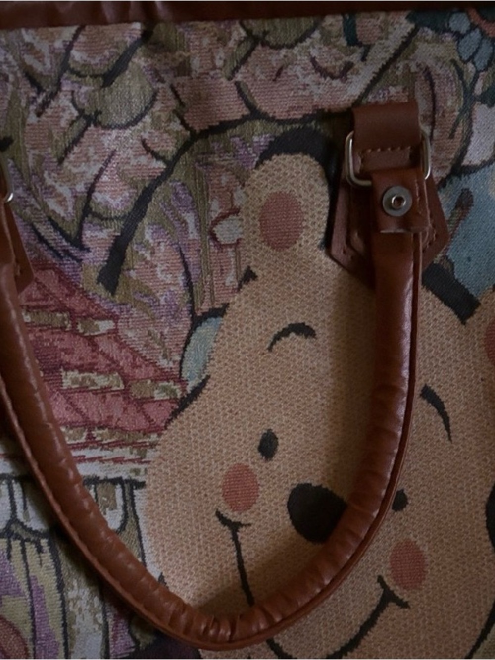 Disney Winnie the Pooh vinyl tapestry print Tote